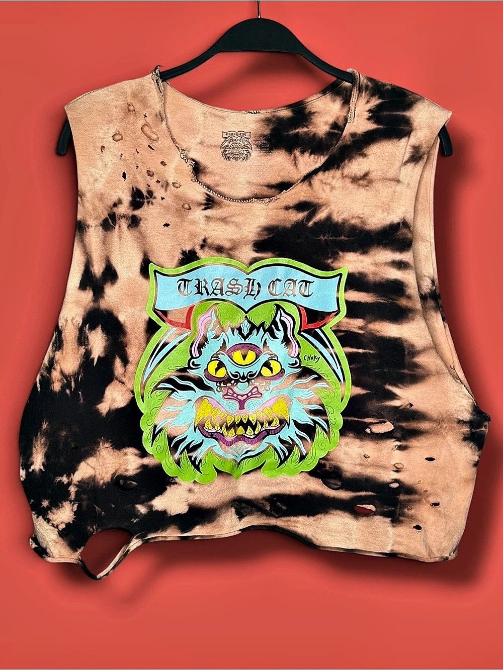 ROADKILL cut up baggy crop tank